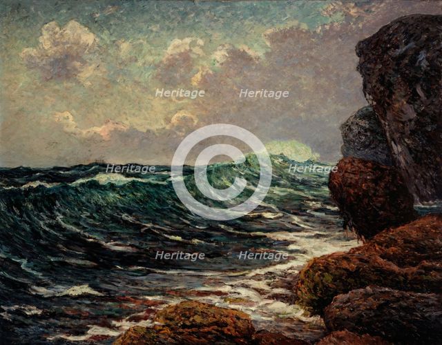 Rising tide in Port-Blanc, 1914. Creator: Maxime Emile Louis Maufra.