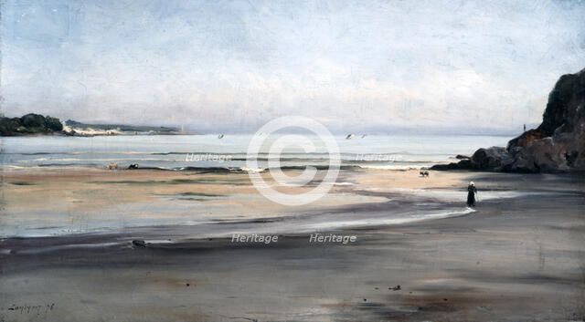 'Rising Tide on Saturday Morning', 1876.  Artist: Emmanuel Lansyer