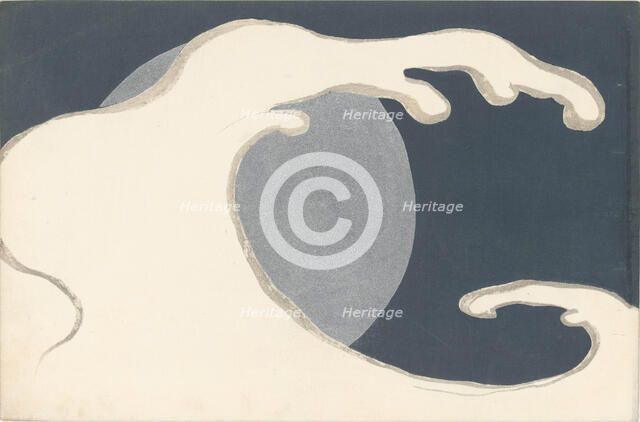 Rising Waves (Tachinami). From the series "A World of Things (Momoyogusa)", 1909-1910. Creator: Sekka, Kamisaka (1866-1942).