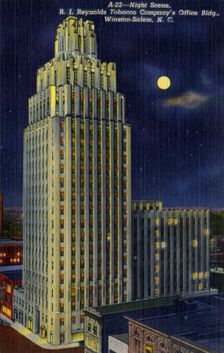 RJ Reynolds Tobacco Company's Office Building, Winston-Salem, North Carolina, USA, 1940