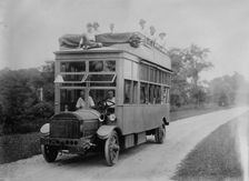 R.R. Conklin's auto bus, between c1910 and c1915. Creator: Bain News Service