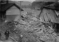RR Station, Costello, After Flood, between c1910 and c1915. Creator: Bain News Service