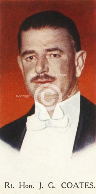 'Rt. Hon. J. G. Coates', 1927. Creator: Unknown.