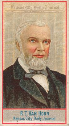 R.T. Van Horn, Kansas City Daily Journal, from the American Editors series (N1) for Allen ..., 1887. Creator: Allen & Ginter
