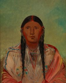 Ru-ton-wee-me, Pigeon on the Wing, 1844. Creator: George Catlin