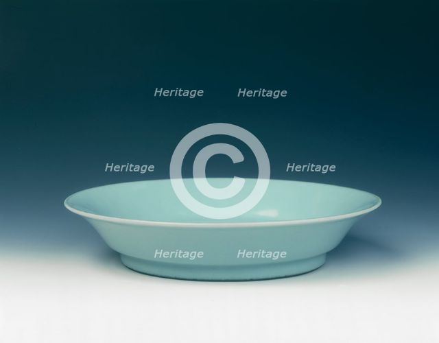 Ru type dish, Qianlong period, Qing dynasty, 1736-1795. Creator: Unknown.