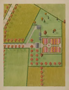 Rutgers Estate and Garden, c. 1936. Creator: Helen Miller