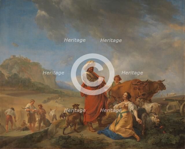 Ruth and Boas, 1640-1650. Creator: Nicolaes Berchem.