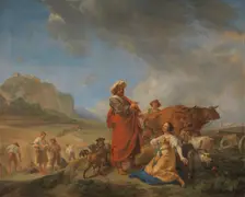 Ruth and Boas, 1640-1650. Creator: Nicolaes Berchem
