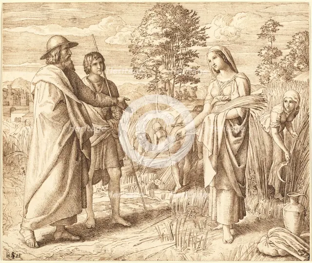 Ruth and Boas, 1825. Creator: Julius Schnorr von Carolsfeld.