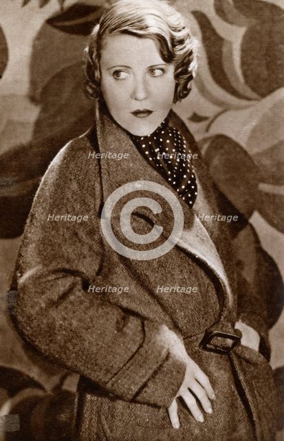 Ruth Chatterton, American actress, 1933. Artist: Unknown