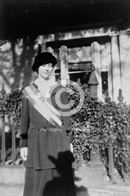 Ruth Crocker, Suffragist, 1917.  Creator: Unknown.