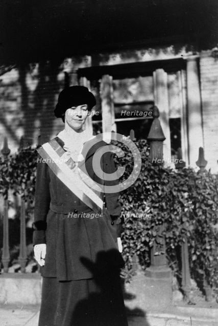 Ruth Crocker, Suffragist, 1917.  Creator: Unknown.