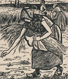 Ruth Gleaning 1919. Artist: Lucien Pissarro
