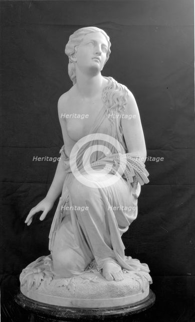 Ruth Gleaning, modelled 1850, carved between 1853 and 1883. Creator: Randolph Rogers.