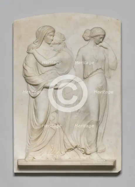 Ruth, Orpah, and Naomi, 1855. Creator: Edward S. Bartholomew.