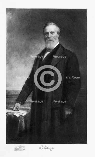 Rutherford B Hayes, 19th President of the United States of America, (1901). Artist: Unknown