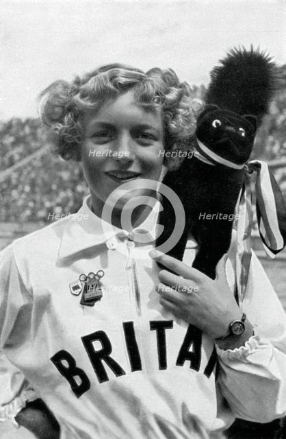 Ruthley Moris-Hancock, British swimmer, Berlin Olympics, 1936. Artist: Unknown