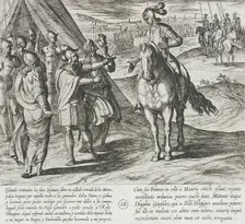 Ruy Velazquez Refuses to Help the Infantes, 1612. Creator: Antonio Tempesta