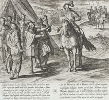 Ruy Velazquez Refuses to Help the Infantes, 1612. Creator: Antonio Tempesta