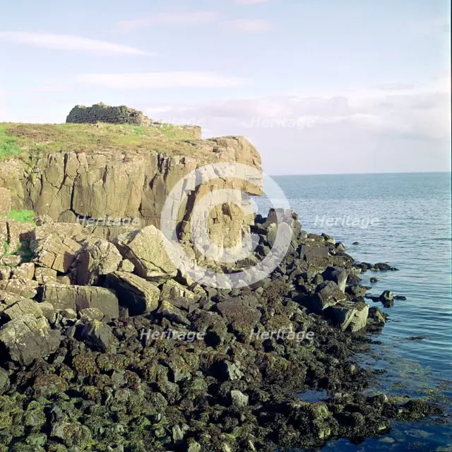 Ruadha A' Dunain, a promontory fort on the Isle of Skye. Artist: Unknown