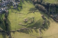 Ruardean Castle, the earthwork remains of a fortified manor house, Gloucestershire, 2019. Creator: Damian Grady