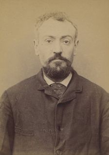 Ruaud. Jean-Baptiste. 35 ans, né à Limoges le 28/7/58. Cordonnier. Anarchiste. 4/2/94. , 1894. Creator: Alphonse Bertillon
