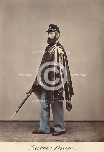 Rubber Poncho, 1866. Creator: Oliver H. Willard.