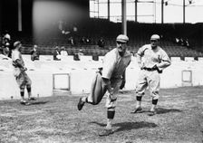 Rube Geyer & Jack Bliss, St. Louis NL (baseball), 1911. Creator: Bain News Service