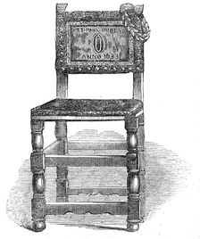 Rubens Chair, at Antwerp, 1845. Creator: Unknown