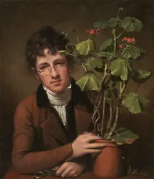Rubens Peale with a Geranium, 1801. Creator: Rembrandt Peale
