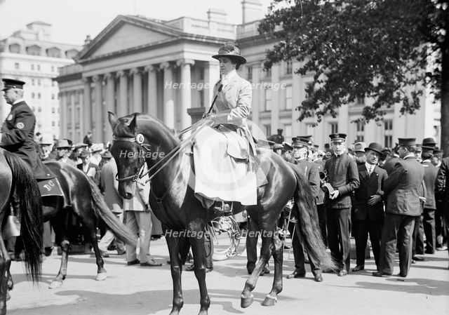 Rublee, Mrs. Juliet, Woman Suffrage, 1914. Creator: Harris & Ewing.