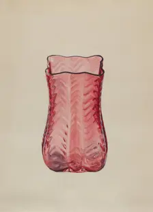 Ruby Vase, c. 1936. Creator: Ralph Atkinson