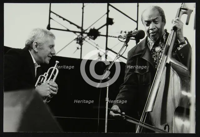 Ruby Braff and Slam Stewart on stage at the Capital Radio Jazz Festival, London, 1979. Creator: Denis Williams.