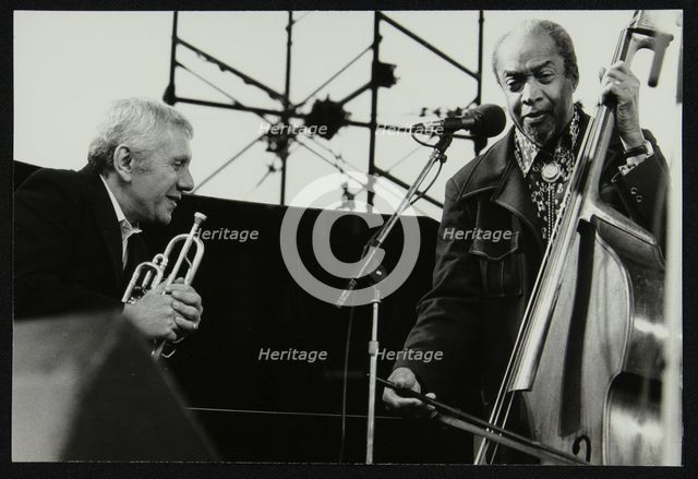 Ruby Braff and Slam Stewart on stage at the Capital Radio Jazz Festival, London, 1979. Artist: Denis Williams
