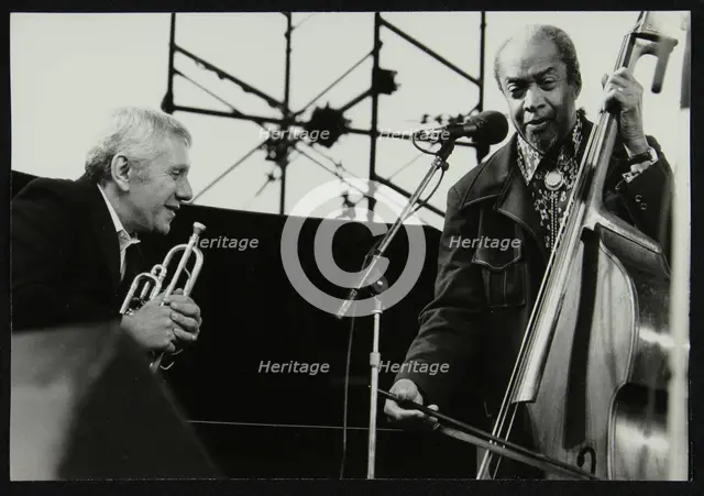 Ruby Braff and Slam Stewart at the Capital Jazz Festival, Alexandra Palace, London, July 1979. Creator: Denis Williams.