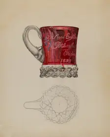 Ruby Mug, c. 1936. Creator: Albert Eyth