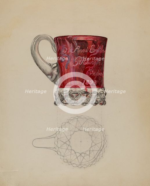 Ruby Mug, c. 1936. Creator: Albert Eyth.