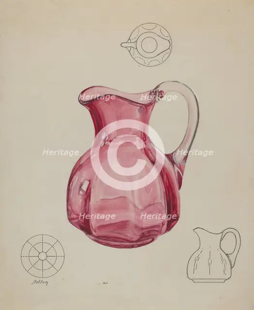 Ruby Pitcher, c. 1936. Creator: Ralph Atkinson.