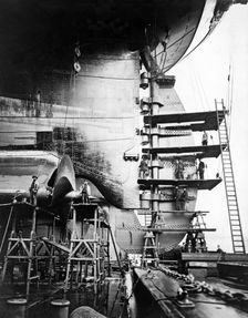 Rudder and screws of S.S. Imperator, c.1912