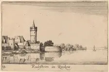 Rudesheim, 1635. Creator: Wenceslaus Hollar