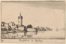 Rudesheim, 1635. Creator: Wenceslaus Hollar
