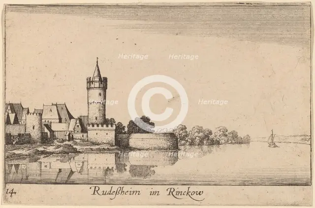 Rudesheim, 1635. Creator: Wenceslaus Hollar.
