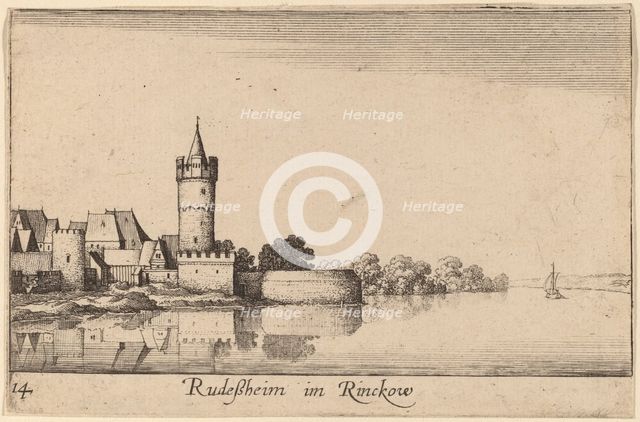 Rudesheim, 1635. Creator: Wenceslaus Hollar.