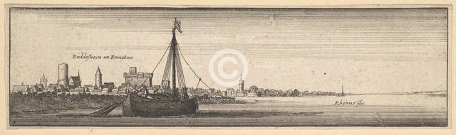 Rüdesheim, 1642-44. Creator: Wenceslaus Hollar.