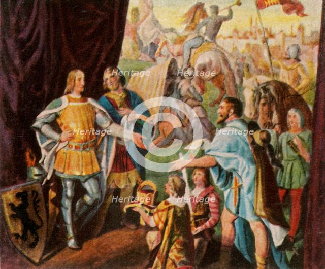 Rudolf of Habsburg receives the news of his election as king of Germany, 1273, (1936). Creator: Unknown.