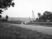 Rudolf Caracciola in his Mercedes, French Grand Prix, Rheims, 1938