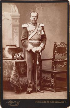 Rudolf, Crown Prince of Austria (1858-1889), ca 1885. Creator: Angerer, Victor (1839-1894)