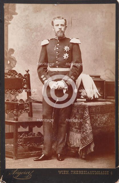 Rudolf, Crown Prince of Austria (1858-1889), ca 1885. Creator: Angerer, Victor (1839-1894).