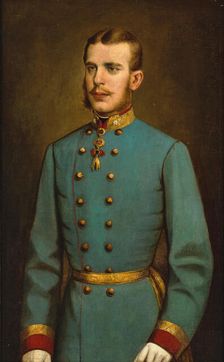 Rudolf, Crown Prince of Austria (1858-1889) in the uniform of a Major General, with the..., c1880. Creator: Anonymous ()